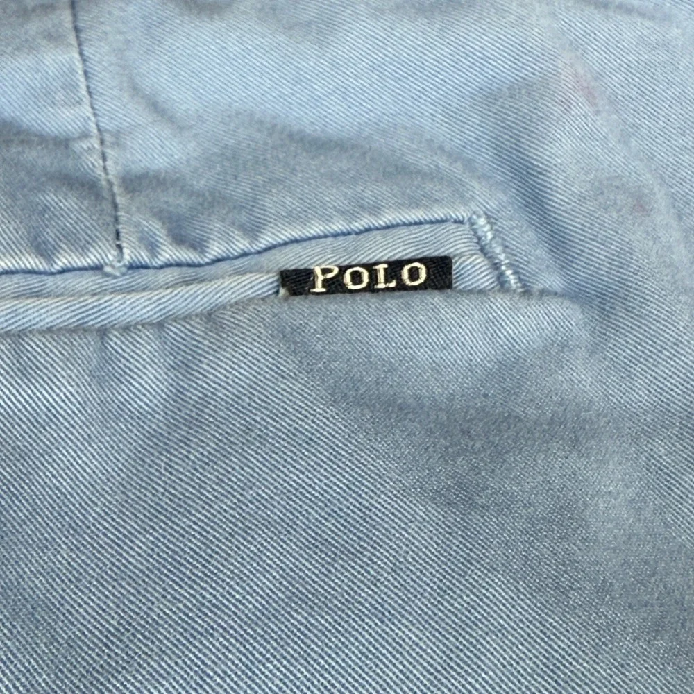 Polo Ralph Lauren Shorts Mens 42‎ Blue Fish Print Stretch Classic Fit